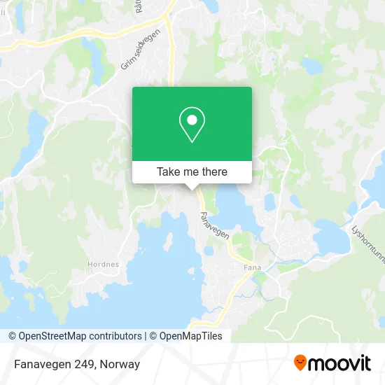 Fanavegen 249 map