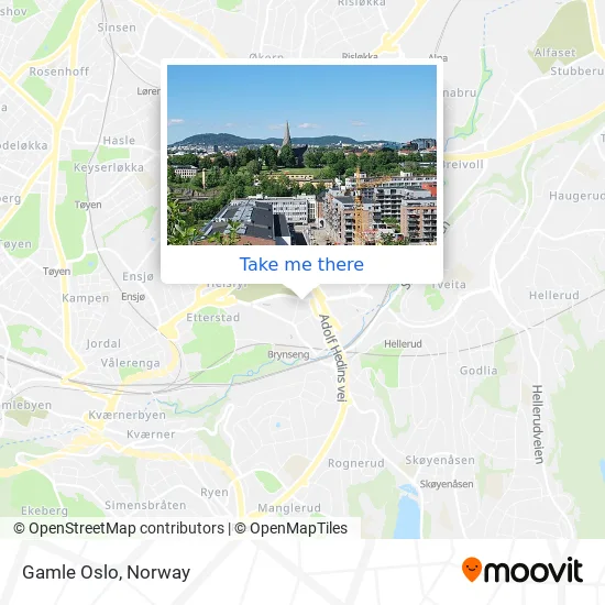 Gamle Oslo map