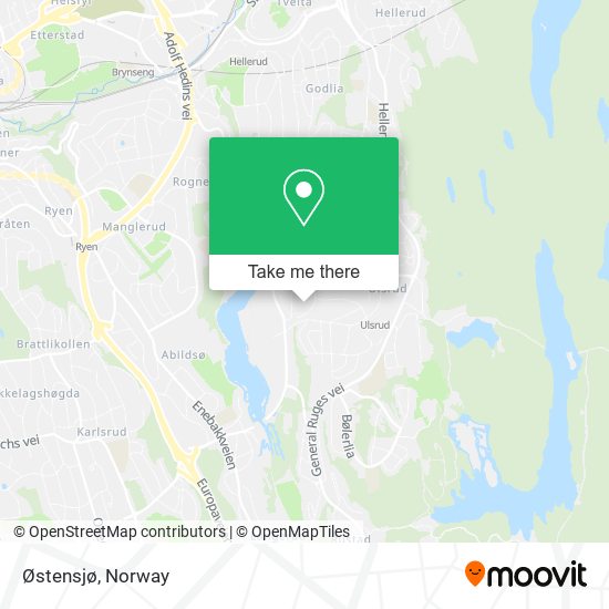 Østensjø map
