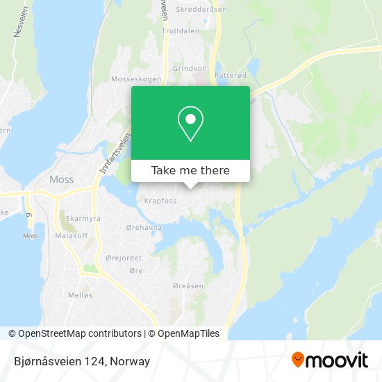 Bjørnåsveien 124 map