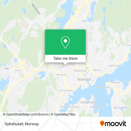 Sykehuset map