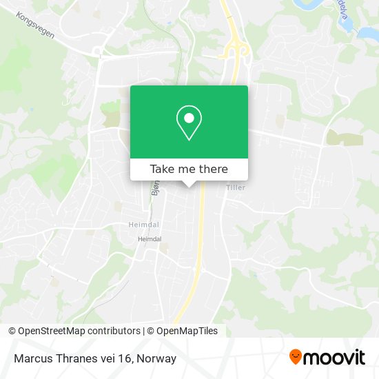 Marcus Thranes vei 16 map