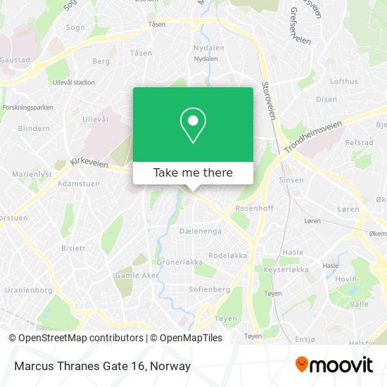 Marcus Thranes Gate 16 map