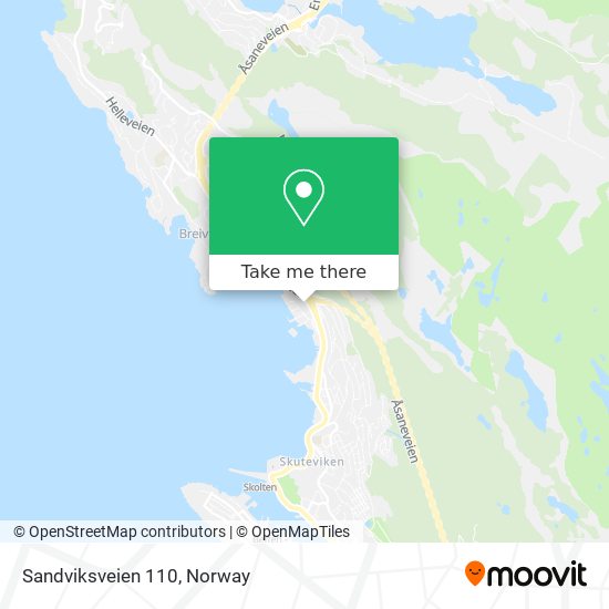 Sandviksveien 110 map