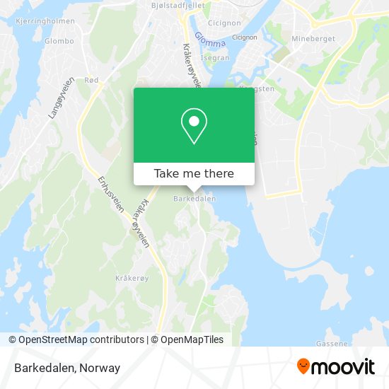 Barkedalen map