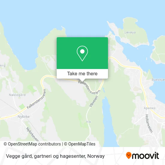 Vegge gård, gartneri og hagesenter map