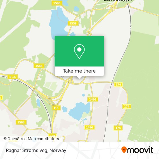Ragnar Strøms veg map