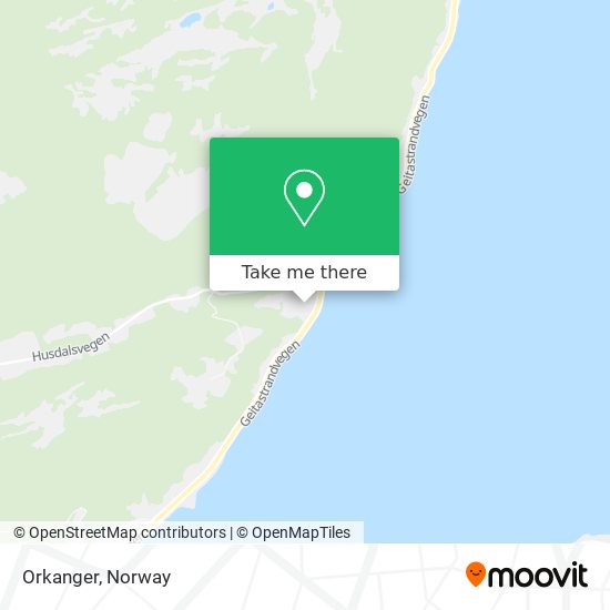 Orkanger map