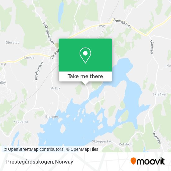 Prestegårdsskogen map