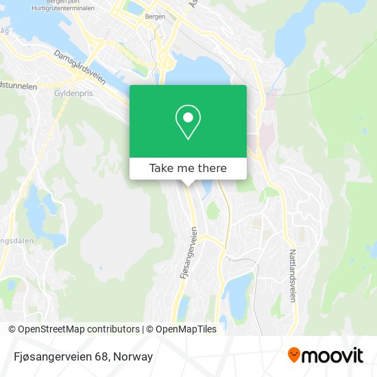Fjøsangerveien 68 map