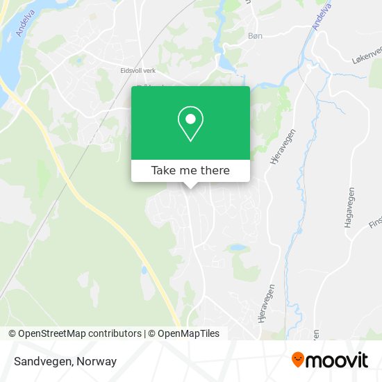 Sandvegen map