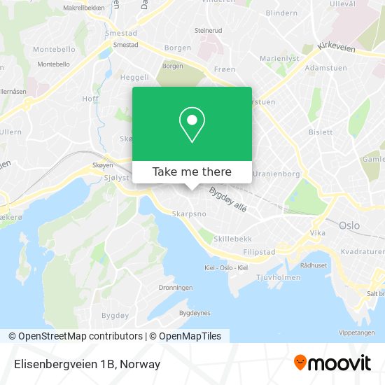 Elisenbergveien 1B map