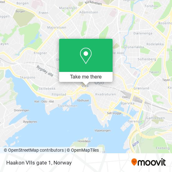 Haakon VIIs gate 1 map