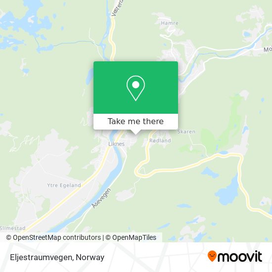 Eljestraumvegen map