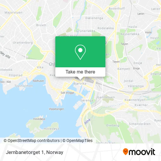 Jernbanetorget 1 map