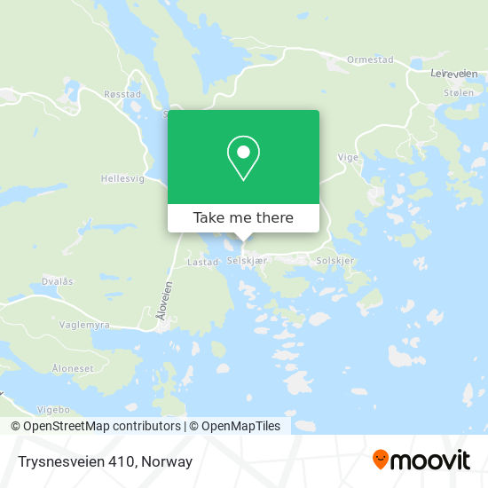 Trysnesveien 410 map