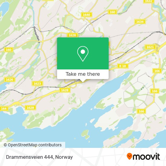 Drammensveien 444 map