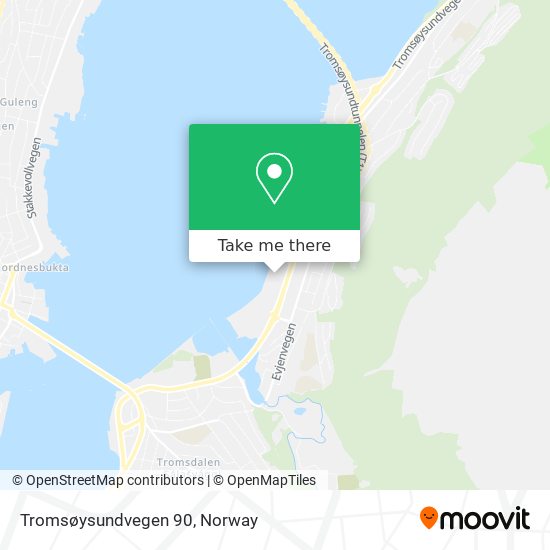 Tromsøysundvegen 90 map
