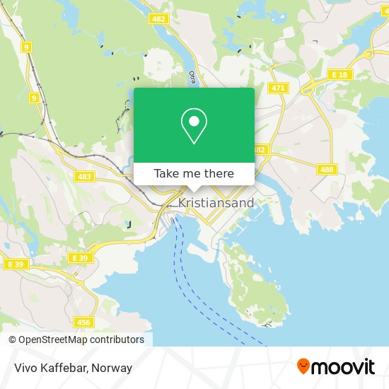 Vivo Kaffebar map