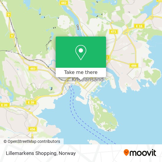 Lillemarkens Shopping map