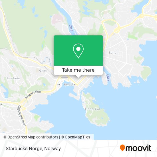 Starbucks Norge map