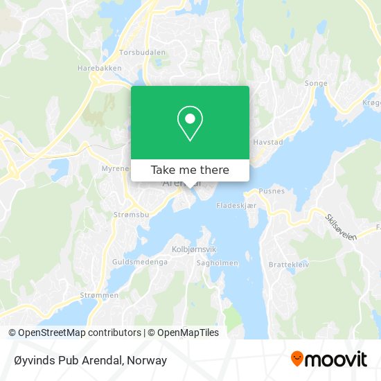 Øyvinds Pub Arendal map