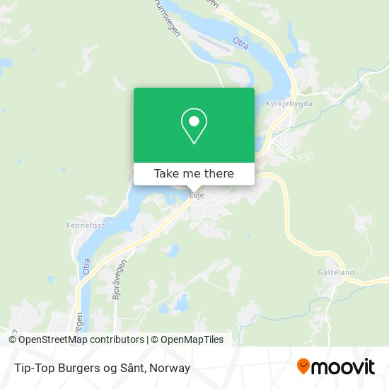 Tip-Top Burgers og Sånt map