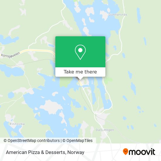 American Pizza & Desserts map