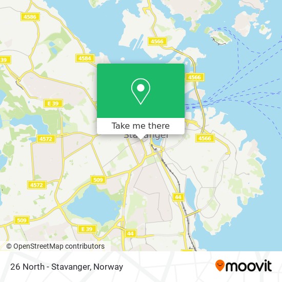 26 North - Stavanger map