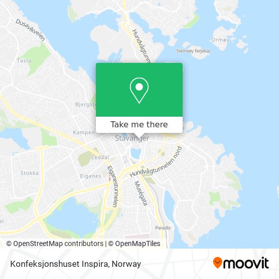 Konfeksjonshuset Inspira map