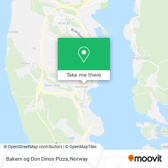 Bakern og Don Dinos Pizza map