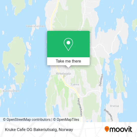 Kruke Cafe OG Bakeriutsalg map