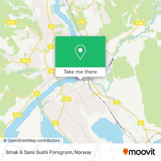 Smak & Sans Sushi Porsgrunn map
