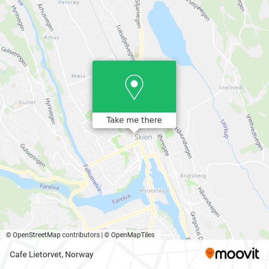 Cafe Lietorvet map