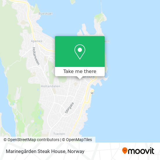 Marinegården Steak House map