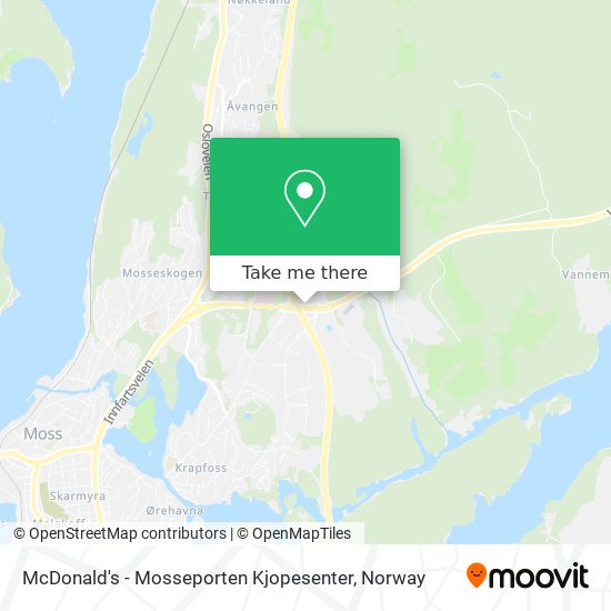 McDonald's - Mosseporten Kjopesenter map