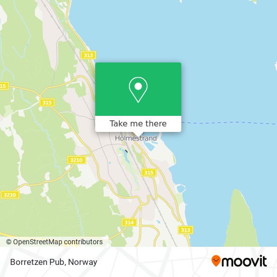 Borretzen Pub map