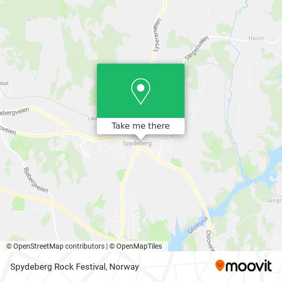 Spydeberg Rock Festival map