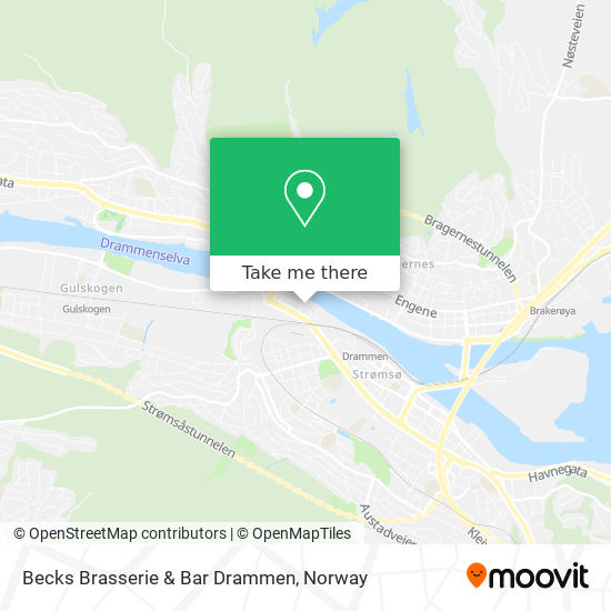 Becks Brasserie & Bar Drammen map