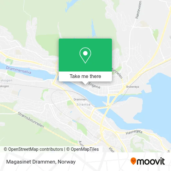 Magasinet Drammen map