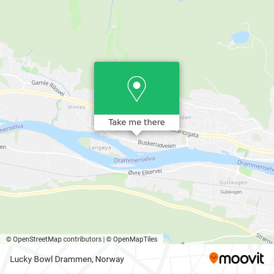 Lucky Bowl Drammen map