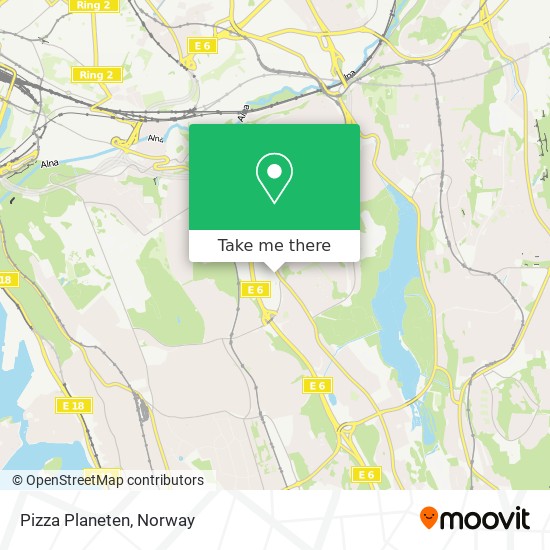 Pizza Planeten map