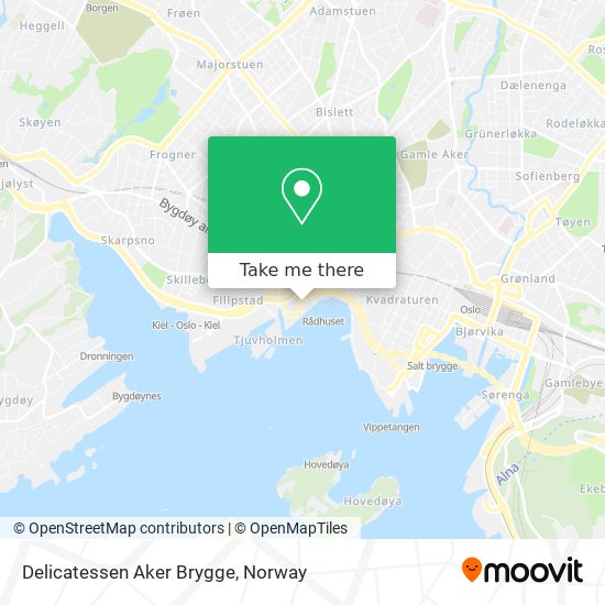 Delicatessen Aker Brygge map