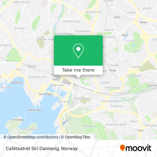 Caféteatret Siri Dannevig map