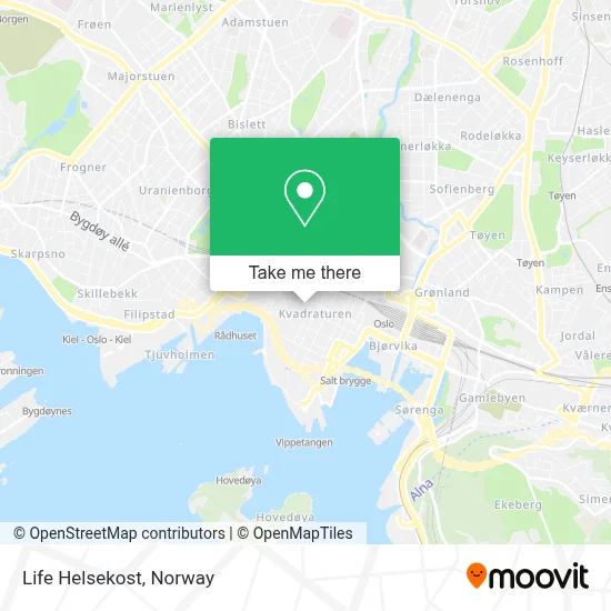 Life Helsekost map