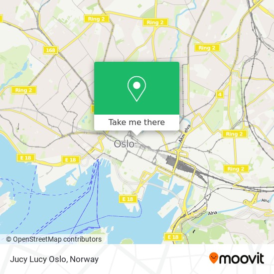 Jucy Lucy Oslo map