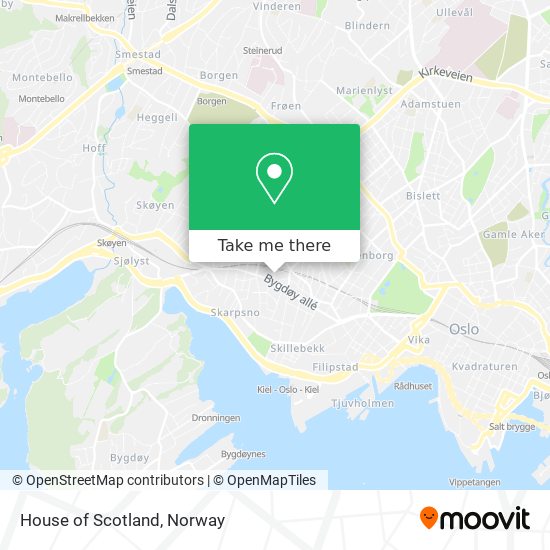 House of Scotland map