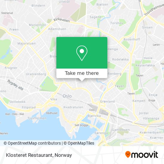 Klosteret Restaurant map