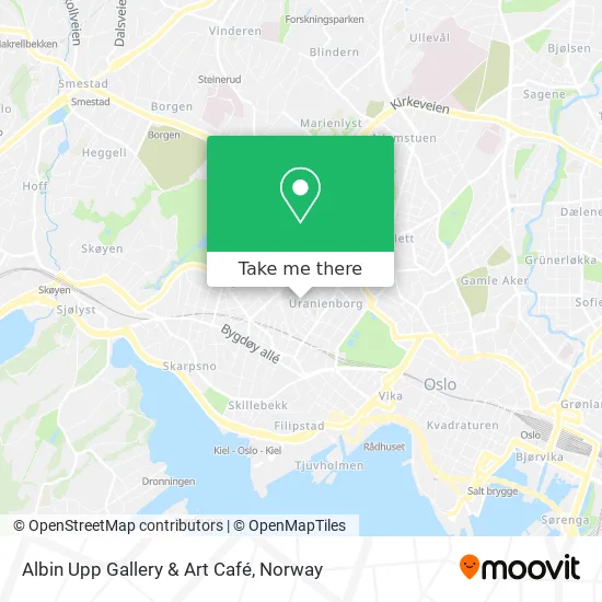 Albin Upp Gallery & Art Café map