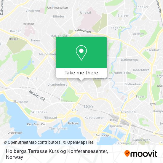 Holbergs Terrasse Kurs og Konferansesenter map